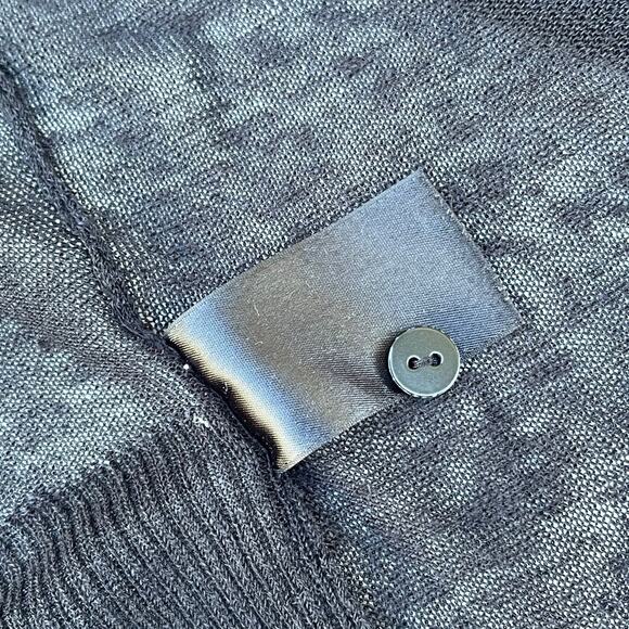 Minimalist Whimsigoth Enchantress NIC+ZOE Asymmetrical Sheer Linen Cardigan XL - Picture 7 of 11